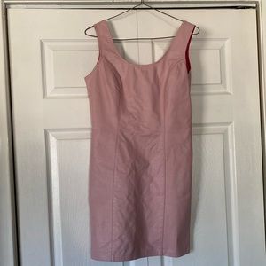 Vintage pink Faux Leather dress